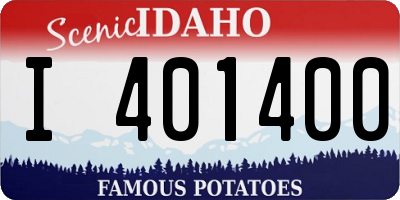 ID license plate I401400