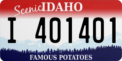 ID license plate I401401