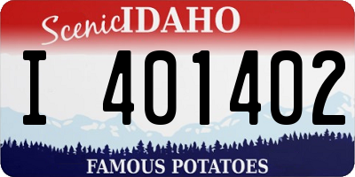 ID license plate I401402