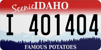 ID license plate I401404