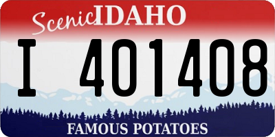 ID license plate I401408