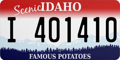 ID license plate I401410