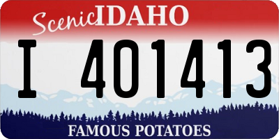 ID license plate I401413