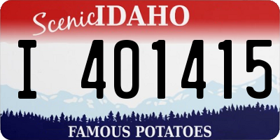 ID license plate I401415