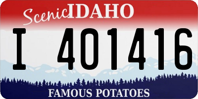 ID license plate I401416