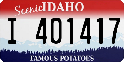 ID license plate I401417
