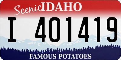 ID license plate I401419