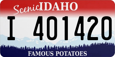 ID license plate I401420