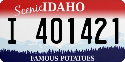 ID license plate I401421