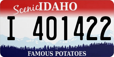 ID license plate I401422