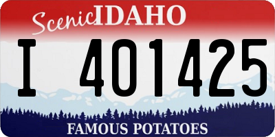 ID license plate I401425