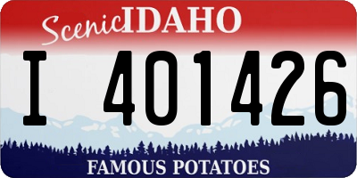 ID license plate I401426