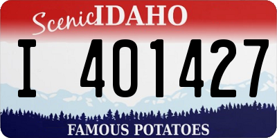 ID license plate I401427