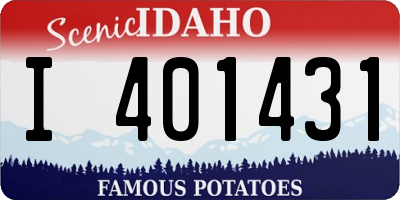 ID license plate I401431