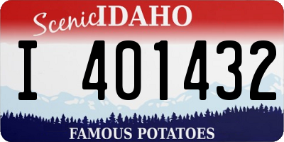 ID license plate I401432