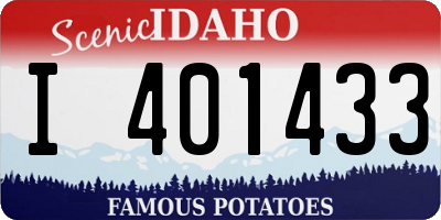 ID license plate I401433