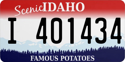 ID license plate I401434