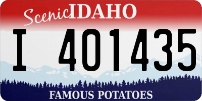 ID license plate I401435