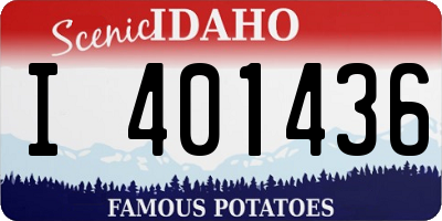 ID license plate I401436