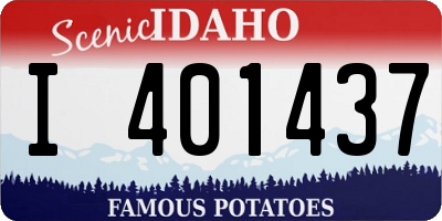 ID license plate I401437