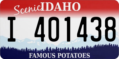 ID license plate I401438