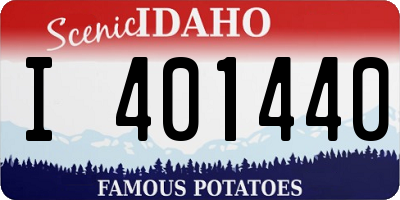ID license plate I401440