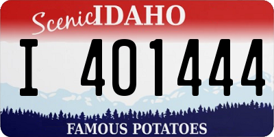 ID license plate I401444