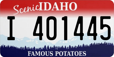 ID license plate I401445
