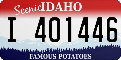 ID license plate I401446
