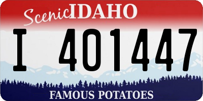 ID license plate I401447