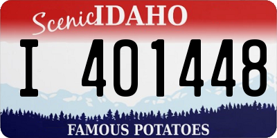 ID license plate I401448