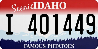 ID license plate I401449