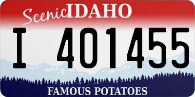 ID license plate I401455
