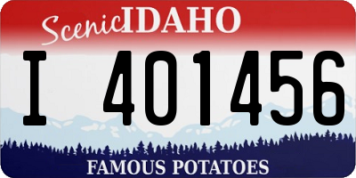 ID license plate I401456