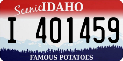 ID license plate I401459