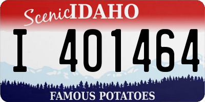 ID license plate I401464