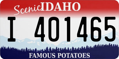 ID license plate I401465