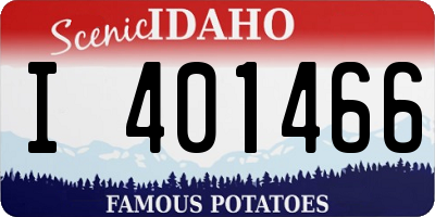 ID license plate I401466