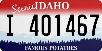 ID license plate I401467
