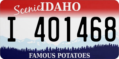 ID license plate I401468