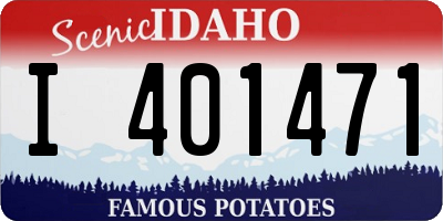 ID license plate I401471