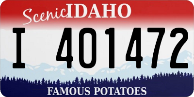 ID license plate I401472