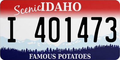ID license plate I401473