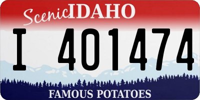 ID license plate I401474