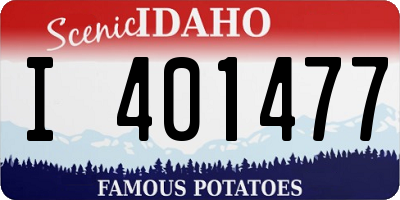 ID license plate I401477
