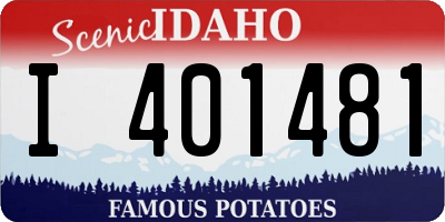 ID license plate I401481