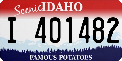 ID license plate I401482