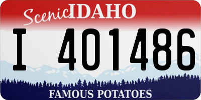 ID license plate I401486