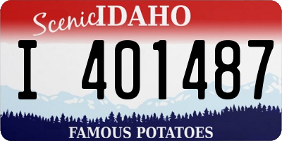 ID license plate I401487