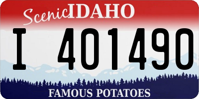 ID license plate I401490